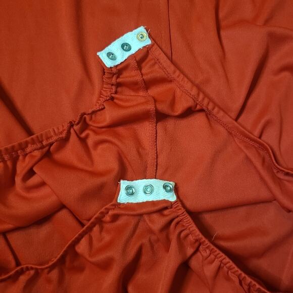 Vintage 70s Deadstock Red Montgomery Ward Bodysuit, size 17/18 - Picture 3 of 9